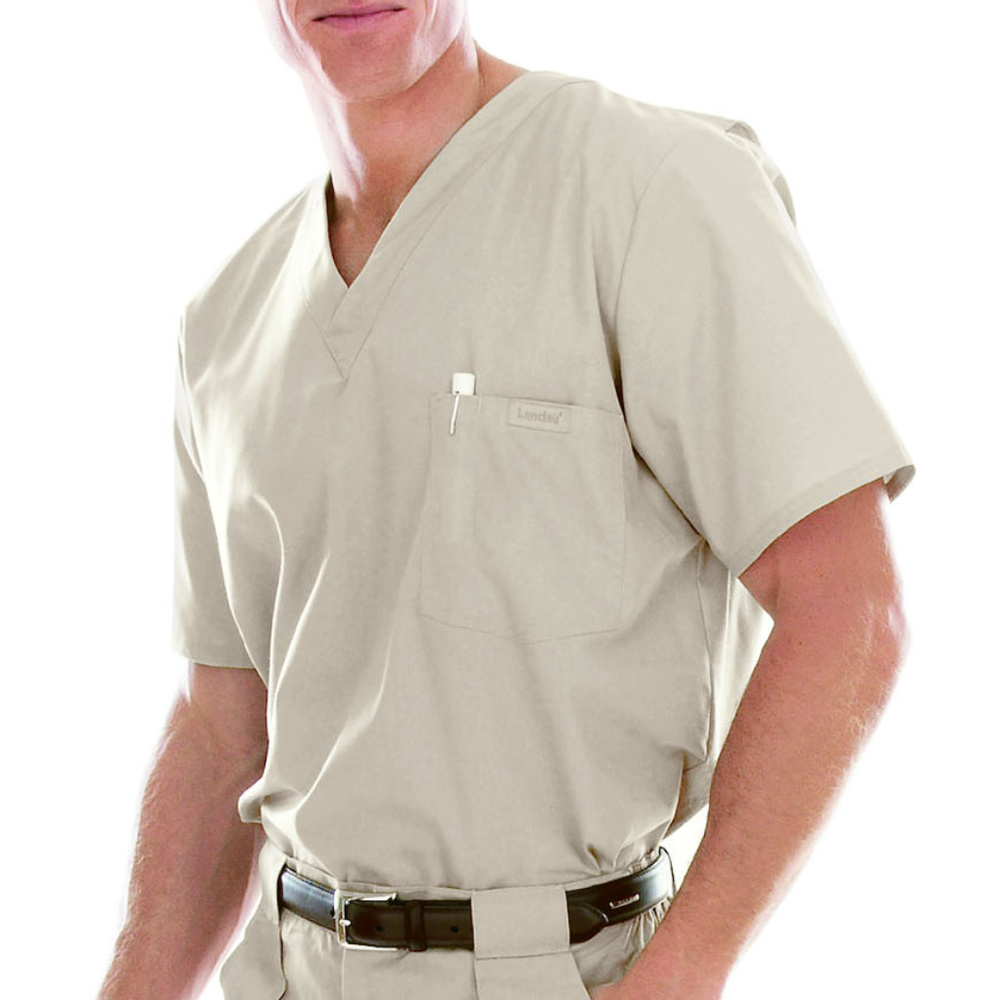 Landau Men's Sandstone Vented Scrub Top